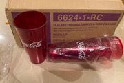 Coca Cola Genuine Restaurant Plastic Glasses New