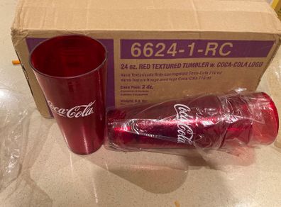 Coca Cola Genuine Restaurant Plastic Glasses New