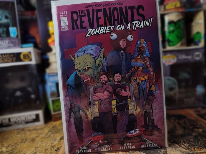 The Revenants ! Zombies on a Train ! Hand Signed by Daniel Flanagan ! Autograph ! 2022 ! by Comic Book Guys !