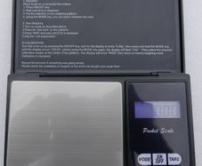 Digital Pocket Scale in BLACK - 500g Electronics Precision Scale with Tare Function and LCD Display - Extreme Accuracy Weighing Scale for Coins, Jewellery, Gold