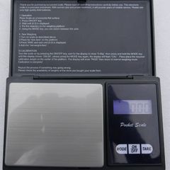 Digital Pocket Scale in BLACK - 500g Electronics Precision Scale with Tare Function and LCD Display - Extreme Accuracy Weighing Scale for Coins, Jewellery, Gold