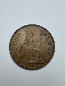 Old English Coin, 1 Penny 1967 England