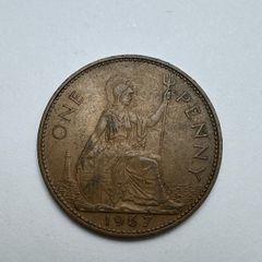 Old English Coin, 1 Penny 1967 England