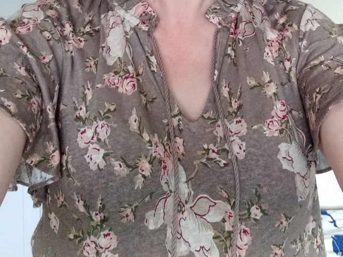Ralph Lauren Linen Jersey floral top
