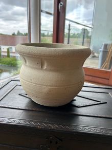 Rustic clay pot