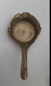 ashtray vintage brass frying pan
