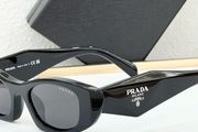 Prada Style Black Geometric Sunglasses