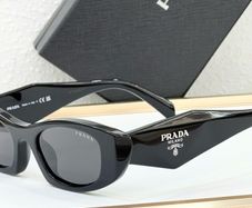Prada Style Black Geometric Sunglasses