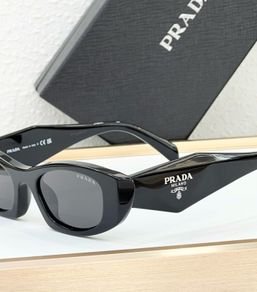 Prada Style Black Geometric Sunglasses