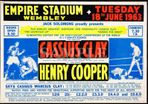 Boxing Poster Cassius Clay v Henry Cooper Empire Stadium Wembley 1963 A3 Size Replica