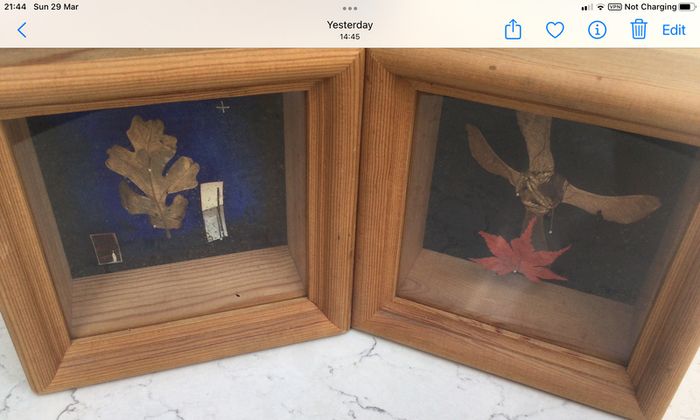 2 Mixed Media Art Works