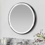 EX Display Black Round LED bathroom mirror Image 5