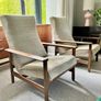 Pair of mid century armchsirs Image 4