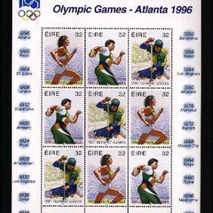 1996 Olympic Games Atlanta Commemorative Stamps Sheetlet Mint Never Hinged MNH)