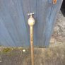 antique brass manual pump Image 2