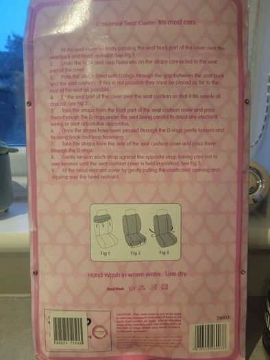 Hello Kitty Front Car Seat Cover and Headrest Cover