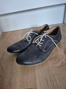 Lasocki dark navy leather shoes, size 38/uk5