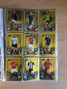 Huge Match Attax Binder Collection (2012/13) incl. Rare Gold Legends (Henry, Keane, Scholes)