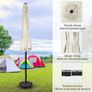 2.28M Patio Umbrella Outdoor Table Market Yard Umbrella with Push Button Tilt, Green MULTIPLE COLOURS AVAILABLE (FREE SHIPPING) Image 7