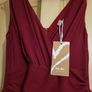 NEXT Jolie Moi maxi dark red ruffle dress 10 NEW Image 8