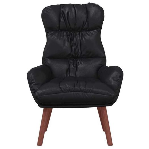 Armchair Black  Artificial Leather