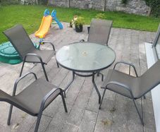 Garden table with 4 chairs