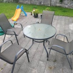 Garden table with 4 chairs