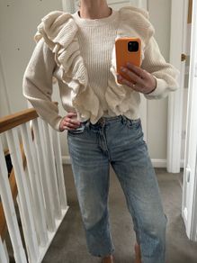 Other Stories chunky cream jumper - XS/Size 10