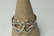 Handmade sterling silver ring. Size R