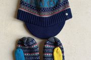 Brand New Ted Baker Hat &amp; Mitts Set