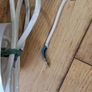 2 x Vintage Brown Metal Pendant / Ceiling Lamps Image 3