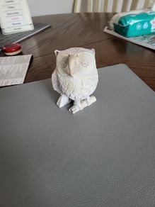 Owl stone carving