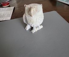 Owl stone carving