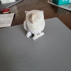 Owl stone carving