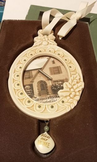 Vintage Christmas Ornament "Bless our Home"