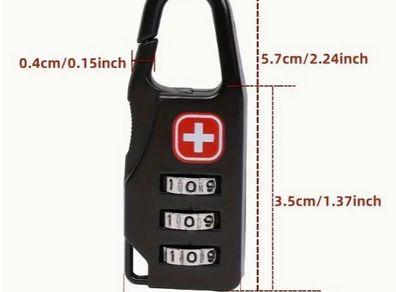 Drawer Locker Anti-theft Password Black color Lock, new.