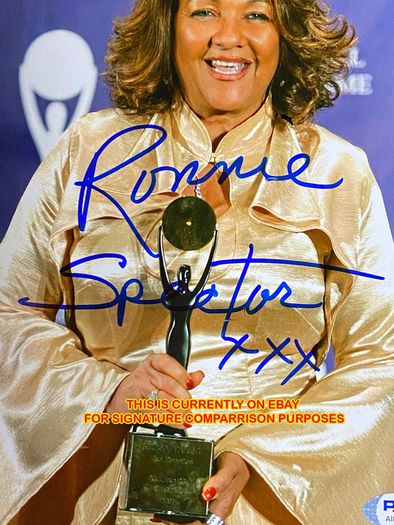 Ronnie Spector - The Very Best Of [Signed CD] With pics of her signature from other sources