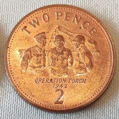 Gibraltar Operation Torch 1942 Coin 2p 2011