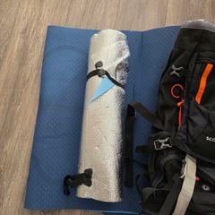 camping bag and mat