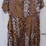 Quiz Animal Print Satin Dress Size Uk 22 Nwt Image 2
