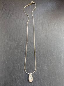 Solid silver pendant and chain