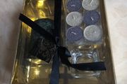Candle,  6 Tea Lights &amp; Tealight Holder.  B.N.W.T   In Original  Box.
