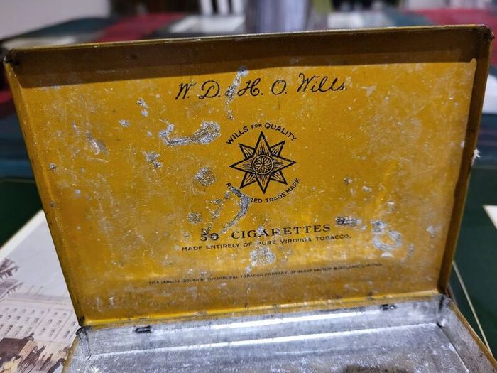 original guinness pub tray and Gold Flake Cigarette box