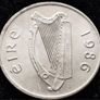 [#81] - Ireland 1986 | ERROR Irish 5p | Five Pence | Bull | KM.22 Image 2
