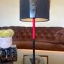 Scandi Modern Ikea LEDET Black Red Adjustable Gooseneck Table Lamp Image 2