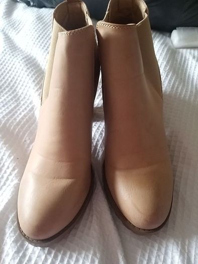 Cream Ankle Boots