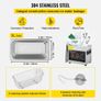 3L Upgraded Ultrasonic Cleaner (200W Heater,120W Ultrasonic) Professional Digital Lab Image 4