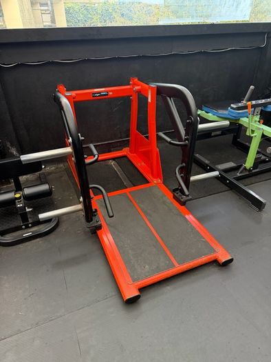 Plate loaded dead lift, bent over row and shrugs