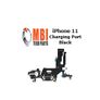 iPhone 11 Replacement Charging Port Dock Connector Flex Cable Mic Black Image 2