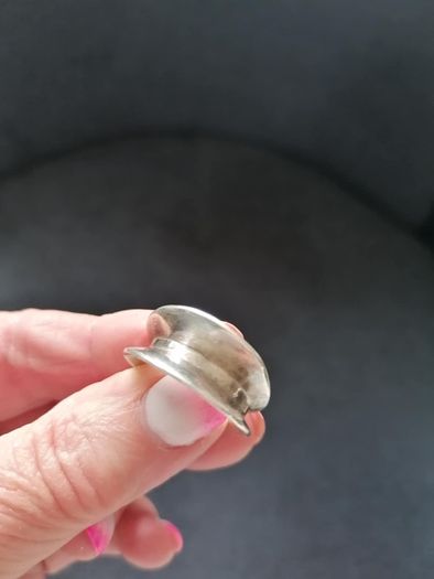 Stg Silver Lip Design Ring